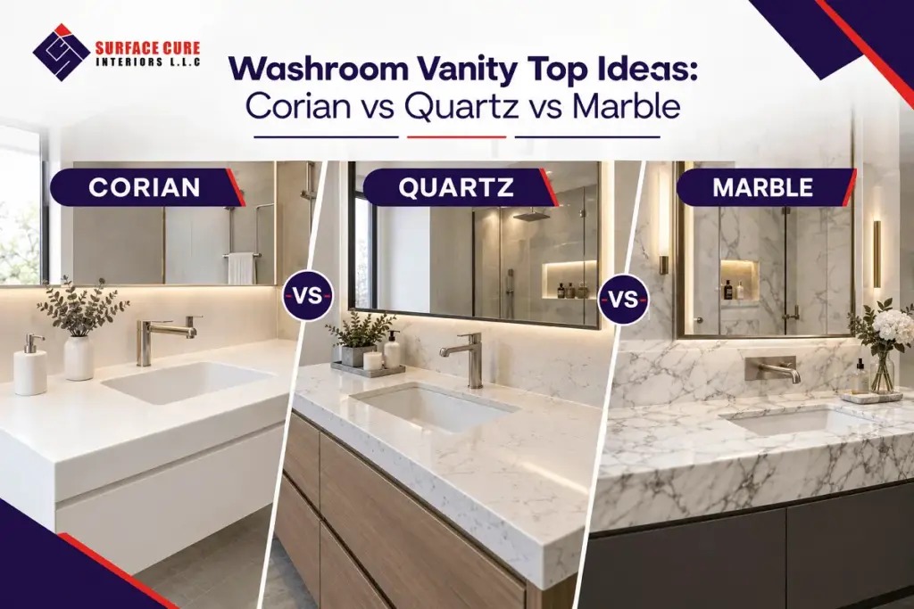 Corian vs Quartz vs Marble